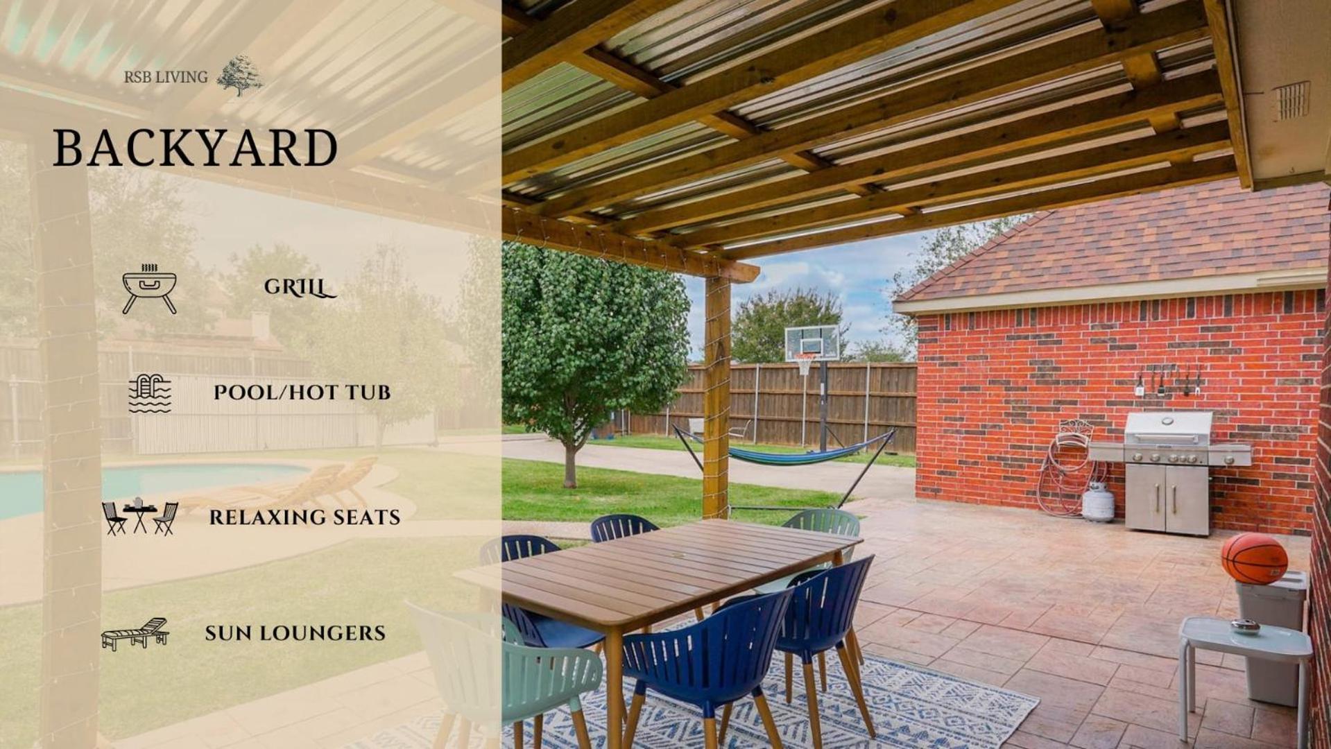 6Br 3,5Ba Home Pool, Hot Tub, Game Room -16 Guests Sachse Luaran gambar